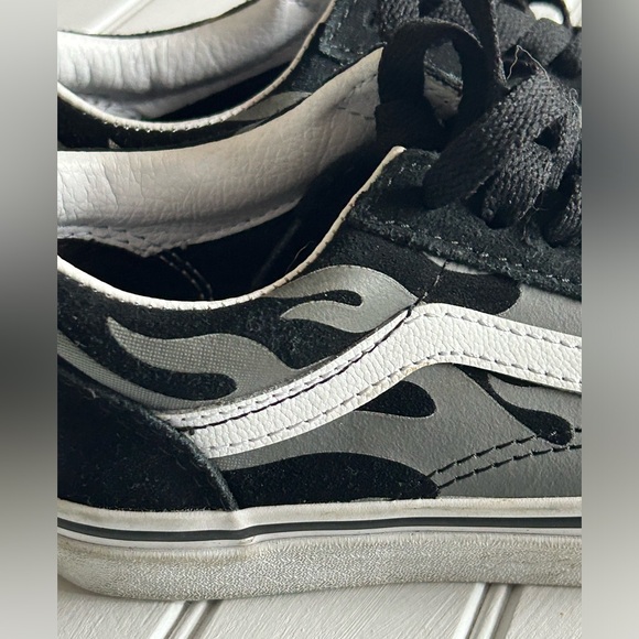 VANS Off the Wall black suede shoes youth size 13 - Picture 5 of 7